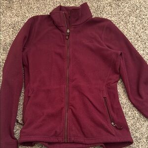 Women's The North Face Burgundy Fleece Jacket
